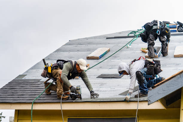 Professional Metal Roofing technician working in Hemlock, MI